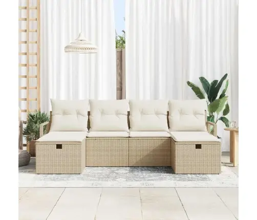 Aia Diivanikomplekt 6 Pcs Beež Ja Kreemjas 230 X 117 X 85 Cm