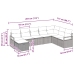 Sodo Sofų Rinkinys 8 Pcs Pilka 287 X 177 X 85 Cm Poli Ratanas