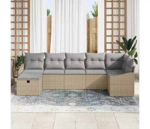 Aia Diivanikomplekt Padjaga 7 Pcs Beež Polürooster