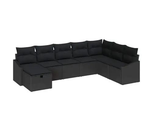 Dārza Dīvānu Komplekts Ar Spilvenu 8 Pcs Poliratāns Vidaxl