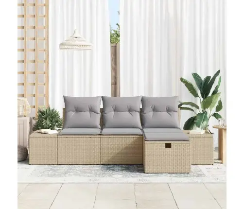 Aia Diivanikomplekt Padjaga 4 Pcs Beež Polürooster