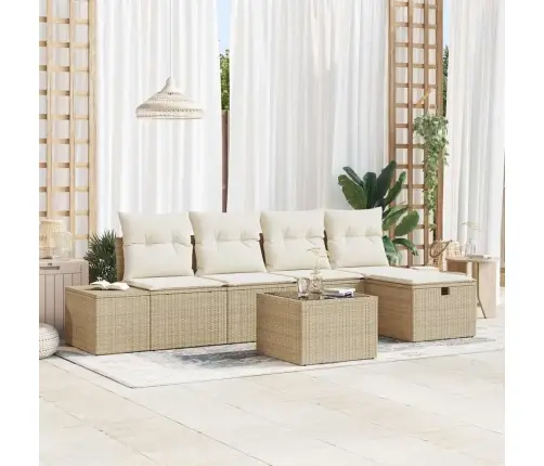 6 Gabalu Dārza Dīvānu Komplekts Ar Spilveniem Bēšs Polietilēna Rotangpalma Vidaxl 6 Gabalu Dārza Dīvānu Komplekts Ar Spilveniem Bēšs Polietilēna Rotangpalma Vidaxl