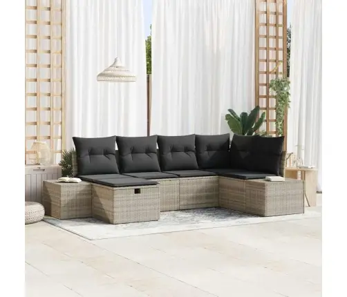 Aia Diivanikomplekt Padjaga 6 Pcs Helehall Polürotang