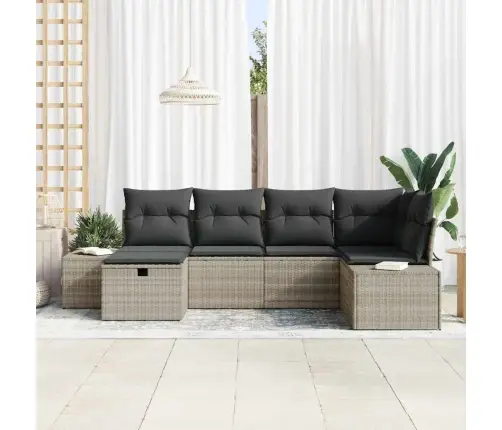 Aia Diivanikomplekt Padjaga 6 Pcs Helehall Polürotang