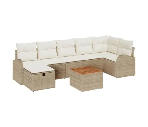 Aia Diivanikomplekt Padjaga 8 Pcs Beež Polürooster