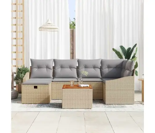 Aia Diivanikomplekt Padjaga 7 Pcs Beež Polürooster