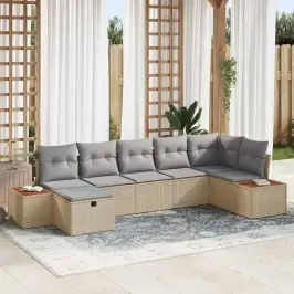 Aia Diivanikomplekt Padjaga Ladustamisega Beež Polürotang