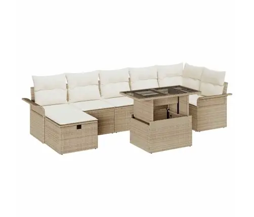 Aia Diivanikomplekt Padjaga 8 Pcs Beež Polürooster