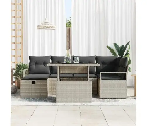 Aia Diivanikomplekt Padjaga 7 Pcs Helehall Polürooster