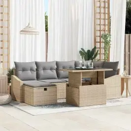 Aia Diivanikomplekt Padjaga 7 Pcs Beež Polürooster