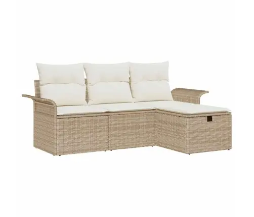 Aia Diivanikomplekt Padjaga 4 Pcs Beež Polürooster