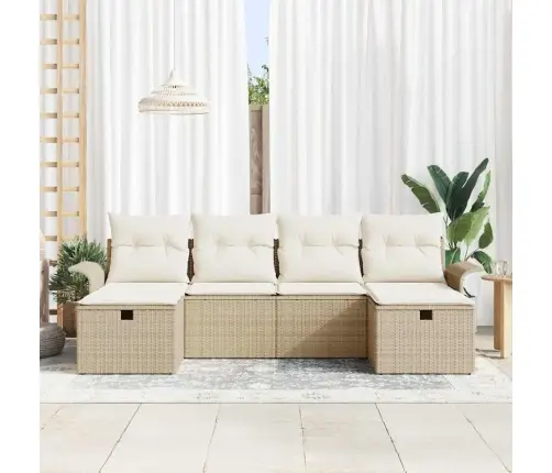 Aia Diivanikomplekt Padjaga 6 Pcs Beež Polürooster