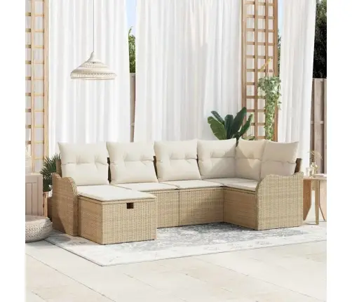 Aia Diivanikomplekt Padjaga 6 Pcs Beež Polürooster