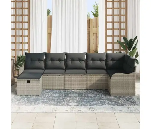 Aia Diivanikomplekt Padjaga 7 Pcs Helehall Polürooster