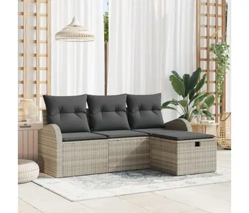 Aia Diivanikomplekt Padjaga 4 Pcs Helehall Polürooster