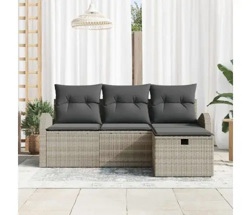 Aia Diivanikomplekt Padjaga 4 Pcs Helehall Polürooster