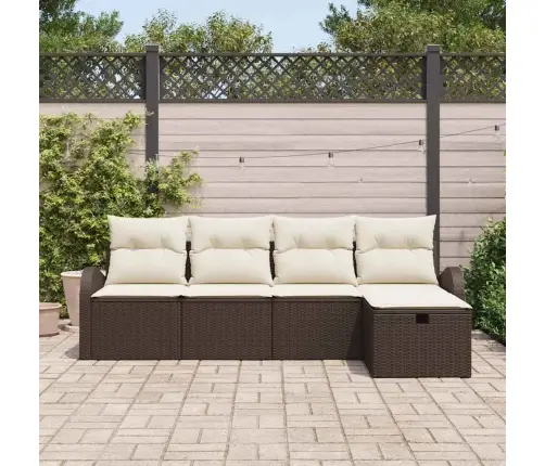 Aia Diivanikomplekt Padjaga 5 Pcs Pruun Polürooster