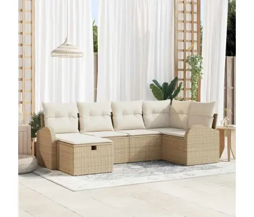 Aia Diivanikomplekt Padjaga 6 Pcs Beež Polürooster