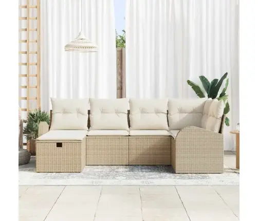 Aia Diivanikomplekt Padjaga 6 Pcs Beež Polürooster