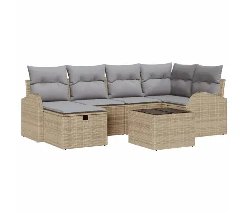 Aia Diivanikomplekt Padjaga 7 Pcs Beež Polürooster