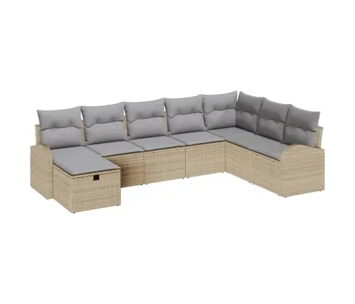 Aia Diivanikomplekt Padjaga 8 Pcs Beež Polürooster