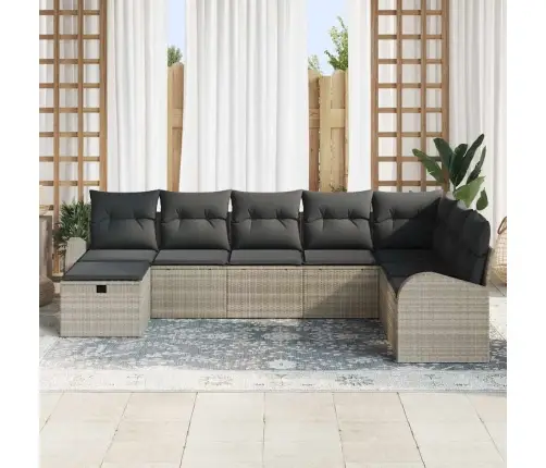 Aia Diivanikomplekt Padjaga 8 Pcs Helehall Polürooster