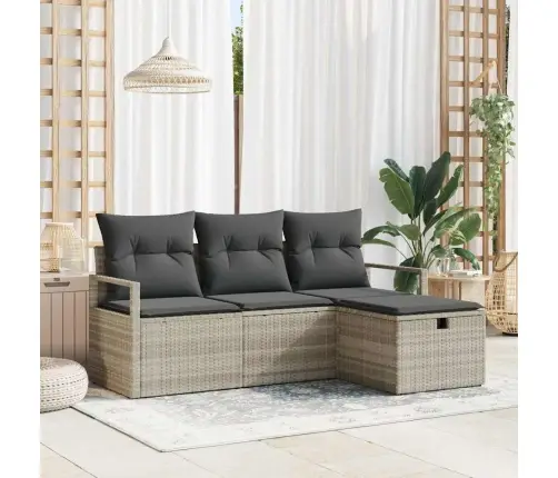 Aia Diivanikomplekt Padjaga 4 Pcs Helehall Polürooster