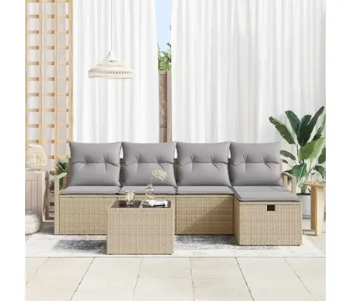 Aia Diivanikomplekt Padjaga 6 Pcs Beež Polürooster