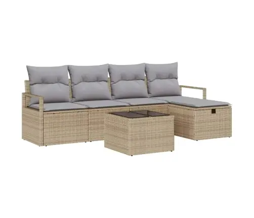 Aia Diivanikomplekt Padjaga 6 Pcs Beež Polürooster