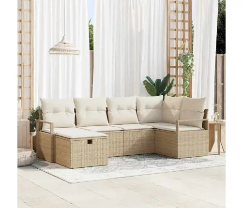 Aia Diivanikomplekt Padjaga 6 Pcs Beež Polürooster