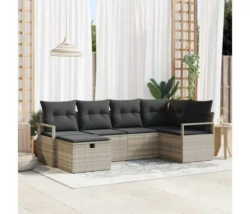 Aia Diivanikomplekt Padjaga 6 Pcs Helehall Polürotang