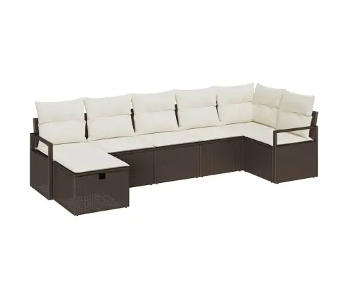 Aia Diivanikomplekt Padjaga 7 Pcs Pruun Polürooster