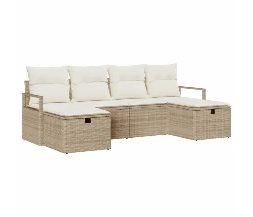 Aia Diivanikomplekt Padjaga 6 Pcs Beež Polürooster