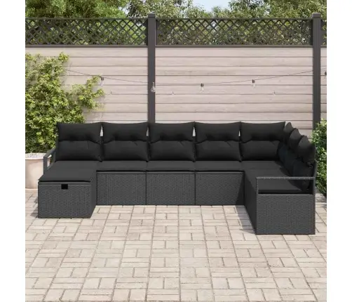 Dīvānu Komplekts Ar Spilvenu 6 Pcs Poliratāns Vidaxl