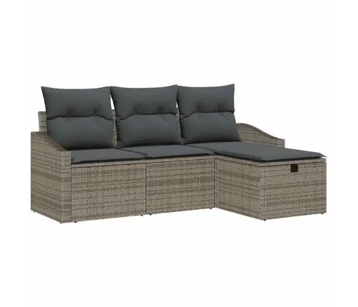 Sofos Komplektas Su Pagalve 4 Pcs Poliratanas