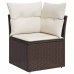 Sodo Sofų Rinkinys 7 Pcs Ruda 55 X 62 X 69 Cm Poli Ratanas