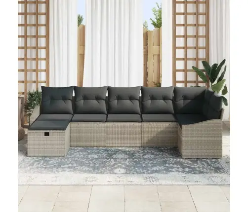 Aia Diivanikomplekt 7 Pcs Helehall 55 X 62 X 69 Cm Polürooster