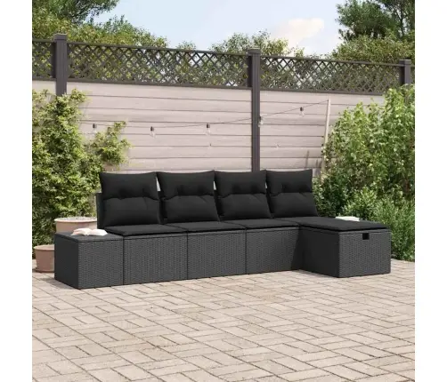 Dīvānu Komplekts Ar Spilvenu 6 Pcs Poliratāns Vidaxl