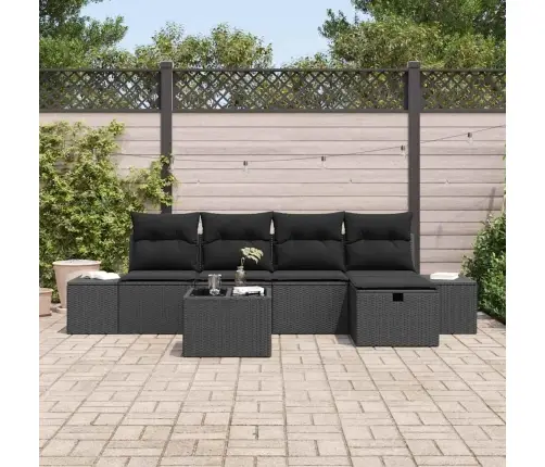 Sofos Komplektas Su Pagalve 5 Pcs Poliratanas