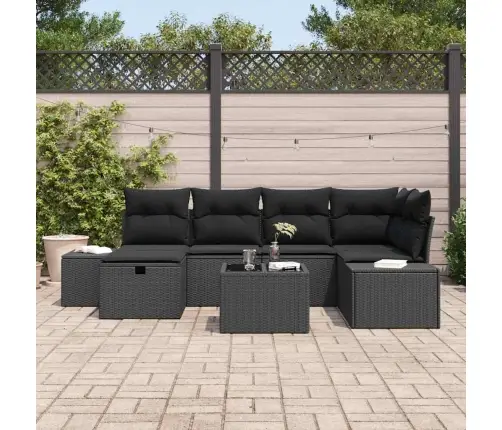 Dīvānu Komplekts Ar Spilvenu 6 Pcs Poliratāns Vidaxl