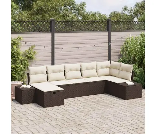 Sofos Komplektas Su Pagalve 7 Pcs Poliratanas