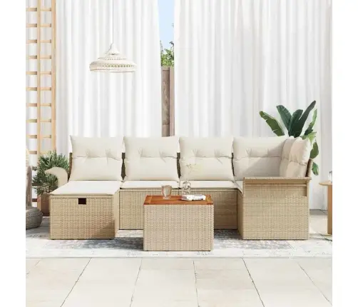 Aia Diivanikomplekt Padjaga 7 Pcs Beež Polürooster