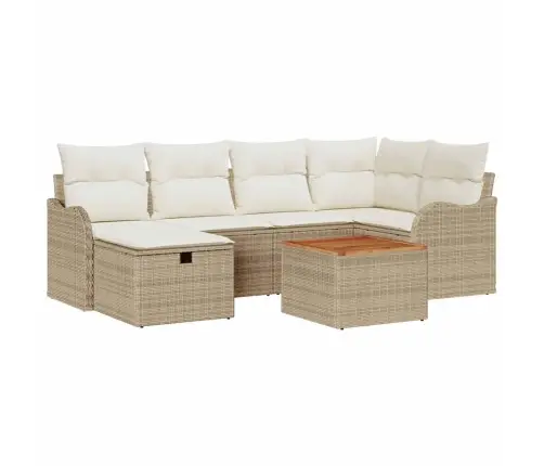 Aia Diivanikomplekt Padjaga 7 Pcs Beež Polürooster