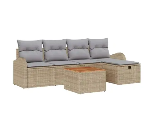 Aia Diivanikomplekt Padjaga 6 Pcs Beež Polürooster