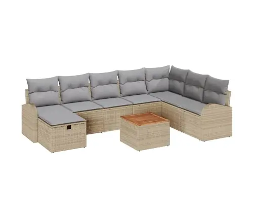 Aia Diivanikomplekt Padjaga 9 Pcs Beež Polürooster