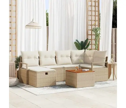 Aia Diivanikomplekt Padjaga 7 Pcs Beež Polürooster