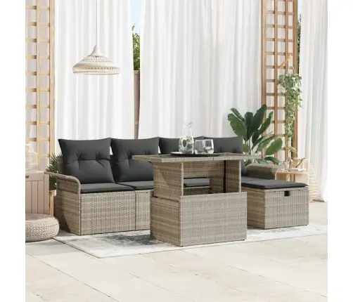 Aia Diivanikomplekt Padjaga 6 Pcs Helehall Polürooster