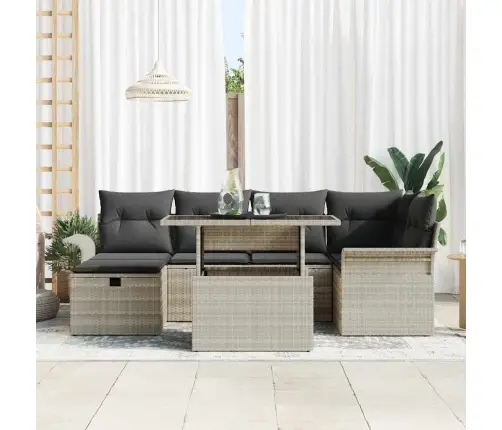 Aia Diivanikomplekt Padjaga 7 Pcs Helehall Polürooster