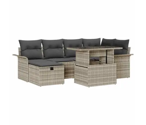 Aia Diivanikomplekt Padjaga 7 Pcs Helehall Polürooster