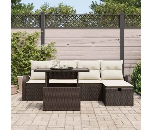 Aia Diivanikomplekt Padjaga 6 Pcs Pruun Polürooster